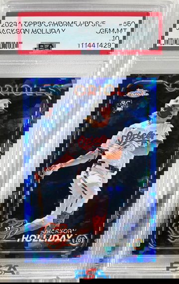 2024 Topps Chrome Update Jackson Holliday #50 Sapphire Rookie RC PSA 10