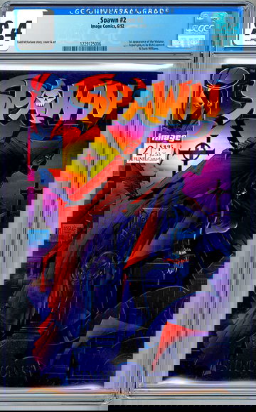 SPAWN #2 CGC 9.4 TODD MCFARLANE ORIGINAL STORY COVER & ART 1ST PRINT IMAGE 1992