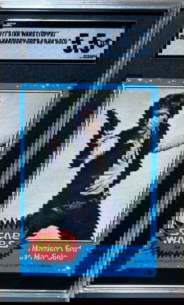 Iconic 1977 Topps Star Wars #58 Han Solo (Harrison Ford) SGC 5.5