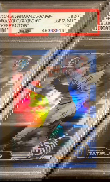 2019 Bowman Chrome Fernando Tatis Jr. RC Blue Refractor 62/150 #26 PSA 10