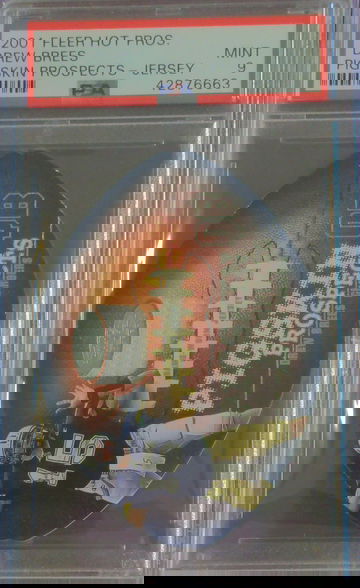 2001 Fleer Hot Prospects Pigskin Prospects JERSEY Drew Brees #1