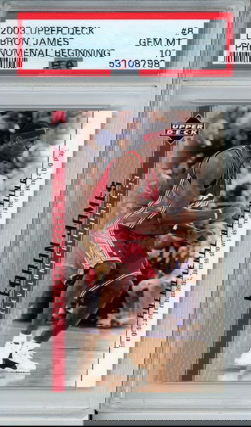 LEBRON JAMES 2003 Upper Deck Phenomenal Beginning #8 PSA 10 Gem Mint Cavs Lakers Heat