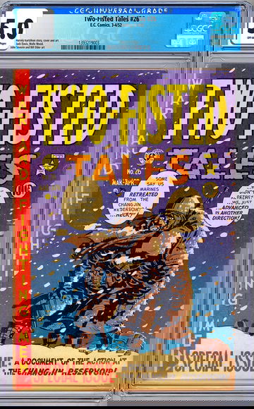 TWO-FISTED TALES #26 CGC 5.0 GA CLASSIC HARVEY KURTZMAN STORY CVR & ART EC 1952