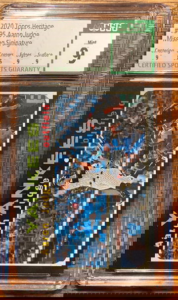 2020 Heritage Aaron Judge “missing signature” CSG 9