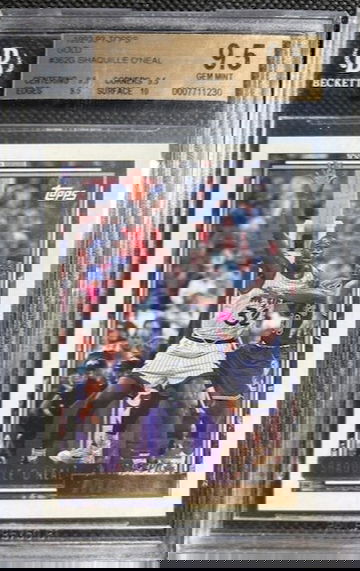 1992-93 Topps Gold Shaquille O'Neal #362 BGS 9.5 GEM MINT Rookie RC HOF