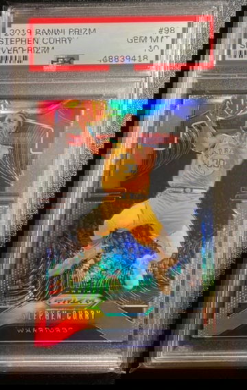 PSA 10 - STEPHEN CURRY SILVER 2019 PRIZM HOLO 