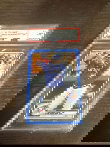 2020 BOWMAN CHROME VLADIMIR GUERRERO JR BLUE 100/150 PSA 9 POP 1!!!!