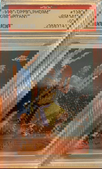 Kobe Bryant 1996 Topps Chrome PSA 10