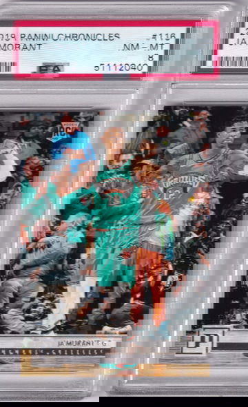 2019-20 Panini Chronicles #116 JA Morant Panini PSA 8