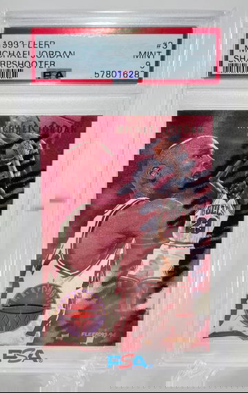 1993 Fleer 🏀 MICHAEL JORDAN 🏀 Sharpshooter #3 PSA 9
