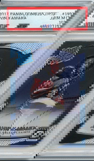 Alvin Kamara 2017 Donruss Optic Rookie PSA 10 (175)