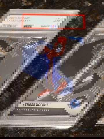 Tyrese Maxey Philadelphia 76ers 2020-21 Mosaic Rookie Card #203 PSA 9 MINT