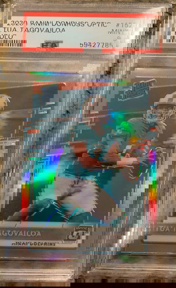 Tua Tagovailoa Optic Holo Rated Rookie PSA 9
