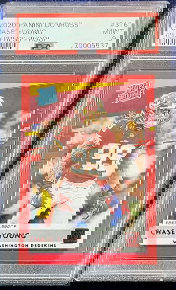 2020 Panini Donruss Chase Young Red Press Proof. PSA Mint 9