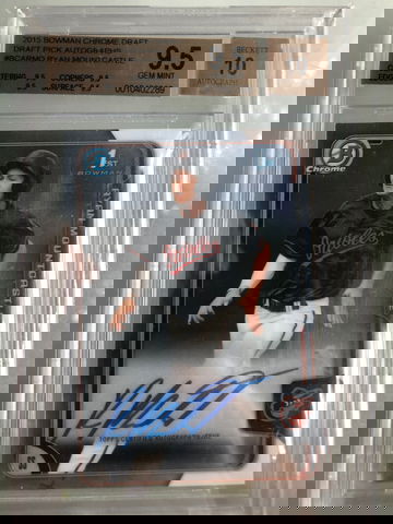 Ryan Mountcastle bowman chrome auto bgs 9.5 true gem!