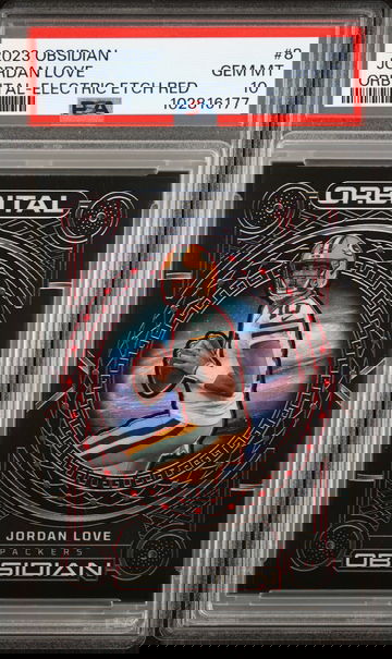 2023 Obsidian Jordan Love Orbital Electric Etch Red /10