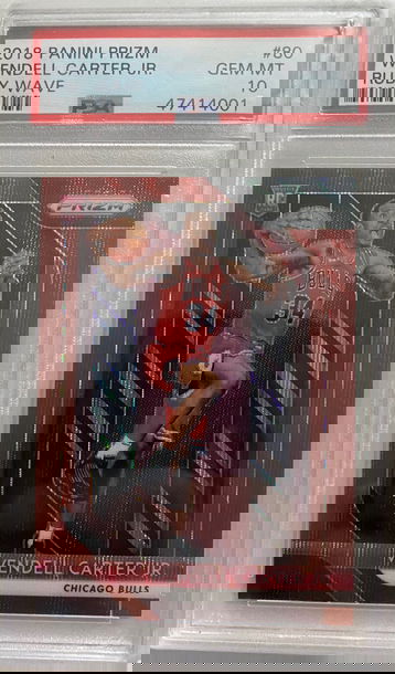 2018 Panini Prizm Wendell Carter Jr Ruby Wave PSA 10 GEM-MINT Color Match