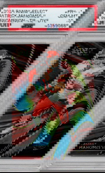 2018 PANINI SELECT PATRICK MAHOMES II PHENOMENON TIE-DYE /25