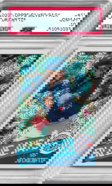 2020 Topps Silver Pack #41 Bo Bichette RC Rookie PSA 10 Gem Mint Mojo Refractor