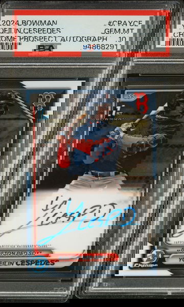 2024 Bowman Chrome Yoeilin Cespedes PSA 10