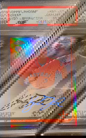 Kyle Tucker 2019 Topps Chrome Refractor Auto PSA 10