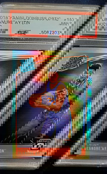 2018-19 Panini Donruss Optic DeAndre Ayton Silver Holo Prizm Rated Rookie PSA 9 #157