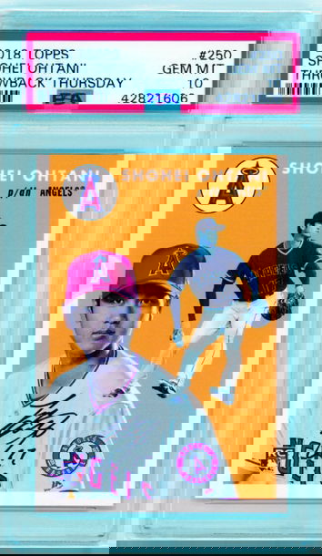 2018 Topps Throwback Thursday #250 Shohei Ohtani PSA 10 GEM MINT!