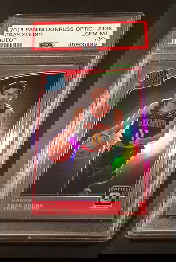 2018-19 Trae Young Donruss Optic Holo PSA 10