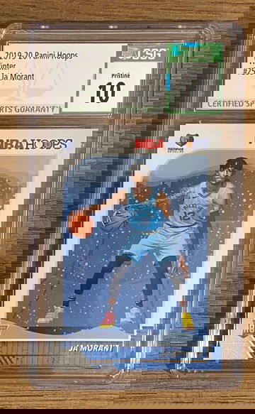 2019 Panini Hoops Winter Ja Morant Rookie #256 CSG 10 Pristine
