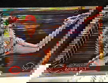 2025 Topps Series 1 - ANDREW ABBOTT - Tinsel Meijer  parallel, REDS