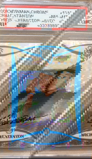 Mike Stanton xfractor psa 9