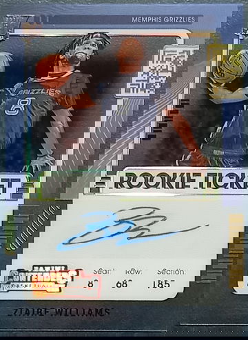 ZIAIRE WILLIAMS 2021-22 PANINI CONTENDERS ROOKIE TICKET CLEAR AUTO SSP RC - SHIPPED FROM AUSTRALIA