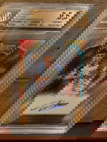 2016-17 Select Christian Pulisic Tie Dye Autograph /25 Rookie BGS 9.5