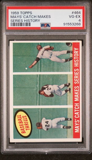 1959 Topps #464 Willie Mays PSA 4