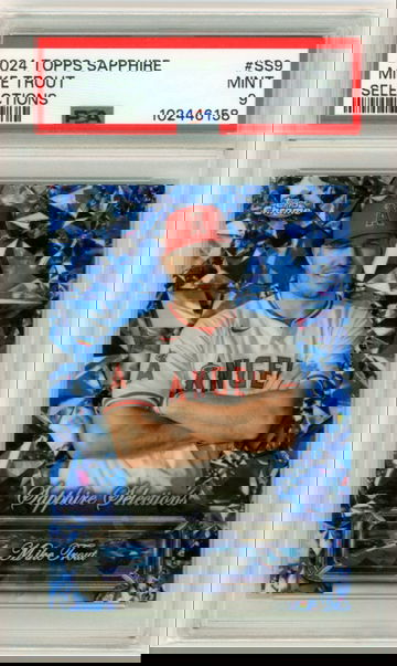 2024 Topps Sapphire Selections #SS9 Mike Trout PSA 9 MINT!