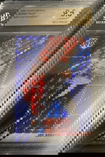2020 mosaic blue joe burrow 69/99 gem 9.5