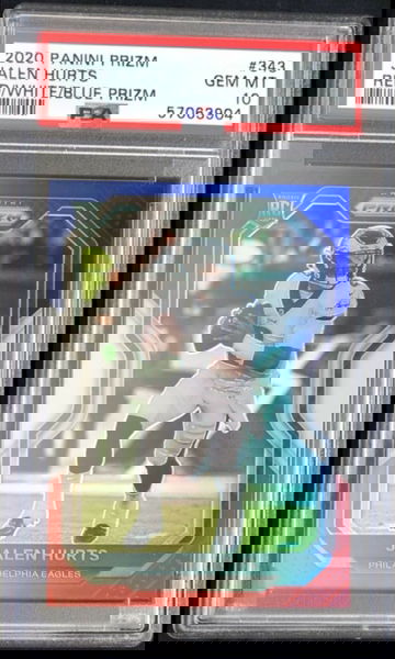 2020 Panini Prizm Jalen Hurts Red White Blue Rookie RC PSA 10 