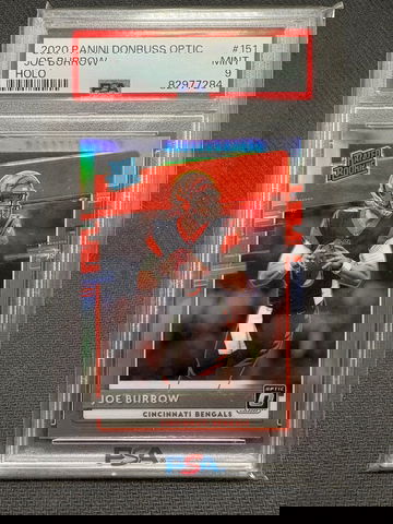 Joe Burrow 2020 Donruss Optic Holo Rookie PSA 9