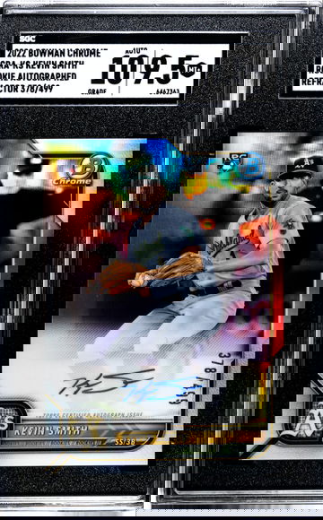 2022 Bowman Chrome Kevin Smith Rookie Auto Refractor CRA-KS numbered 378/499