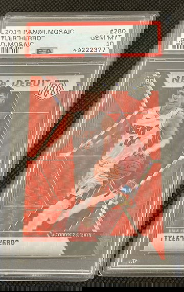 Tyler Herro 2019 Mosaic Prizm Debut Red PSA 10
