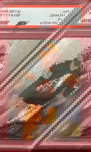 1996 Metal Brett Favre #45 PSA 10 GEM MT