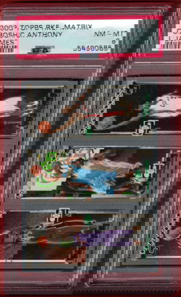 2003 TOPPS RKE MATRIX CHRIS BOSH / CARMELO ANTHONY  / LEBRON JAMES PSA 8 ROOKIE CARD RC!