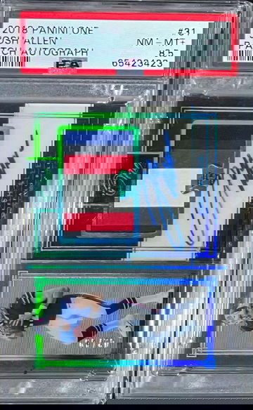 2018 Panini One Premium Josh Allen Patch Auto RPA /35