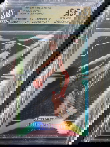 2019-20 Prizm Silver Tyler Herro rookie BGS 9.5