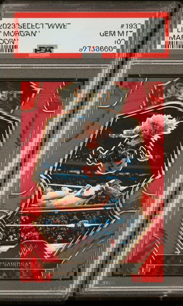 2023 Select WWE Liv Morgan Maroon Premier Level Prizm Gem Mint PSA 10