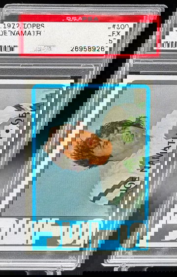 1972 Topps Joe Namath # 100 PSA 5