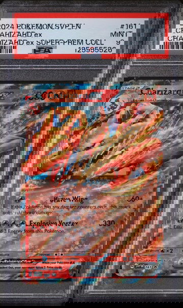 2024 Pokemon Scarlet and Violet Black Star Promo Super Premium Collection Charizard Ex #161 PSA 9