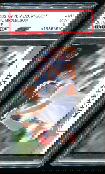 2002 Upper Deck Golf #41 Silver Phil Mickelson PSA 9