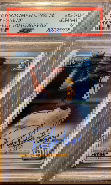 2020 Bowman Chrome Luis Patino Auto PSA 10 Gem Mint