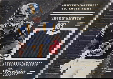 2013 Panini Prestige Tavon Austin #2 Gold RC Relic 252/399